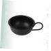 2PCS Black Makeup Mixing Bowl Set - Spa & Shaving Bowl with Handle for Facial Masks & Razor Foam - 9.2cm - Buy Online on GoSupps.com
