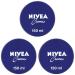 Nivea cream can (150 ml) classic moisturizer for all skin types rich skin cream with a nourishing eucerite (pack with 3) 150 ml (3 -pack)