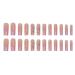 RikView Long Pink French Tip Press-On Nails - Square Acrylic Nails for Women | 24 PCs Set - Buy Online on GoSupps.com