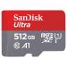 SanDisk 512GB Ultra MicroSDXC UHS-I Memory Card with Adapter - 100MB/s C10 U1 Full HD A1 Micro SD Card - SDSQUAR-512G-GN6MA