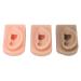 Ear Model Reusable Easy to Use 3 Colors Silicone Fake Ear Model Soft Right Ear for Acupuncture Practical Training