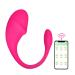 Women Silicone Pelvic Floor Muscle Exerciser Bladder Control Strengthening Trainer Waterproof with APP Remote Control Rechargeable (Rose) Rose Red