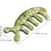 SESESFOUFU Jade Massage Tool - Relaxation & Acupuncture Device for Body & Scalp - 11.50x1.50cm Green - Buy Online on GoSupps.com