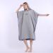 Ultra-Fast Dry Surf Poncho Towel | Unisex Bathing & Beach Change Robe - 90x110cm Gray - Buy Online on GoSupps.com