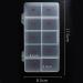 OLACD Grids Tip Box 10 Organizer Art Nail Transparent Reusable Number Empty Clear Nail Plastic Display False Number - Buy Online on GoSupps.com