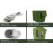 BeGrit Military Canteen Kit with Aluminum Cup, Cover, and Foldable Spoon Fork - 1 Quart Army Canteen Set for Hiking and Camping - Buy Online on GoSupps.com