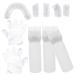 POPETPOP 1 Set Hair Bleach Kit Hair Oil Applicator Hair Dye Kit Bleach Hair Kit Hair Coloring Tools Hair Coloring Kit Hair Bleaching Kit Hair Oil Bottle Plastic Earmuffs White Portable 6.9x4.8cm White