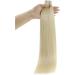 RUNATURE 16 Platinum Blonde Tape in Hair Extensions - Real Human Hair 50g | #60 Invisible Blonde Tape Extensions - Buy Online on GoSupps.com