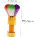 Mikinona 1pc Dust Brush Nail Art Brush Tool Nail Cleaning Gadget Powder Cleaner Nail Scrubbing Brush Manicure Supplies Powder Brush Cleaner Fake Hair Edges Acrylic Nail Brush Nylon Wool 11.5x6cm Golden - Buy Online on GoSupps.com