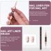 minkissy Nail Polish Acrylic Nail Art Brush Nail Art Liner Pen Double-end Nail Liner Pen Nail Drawing Liner Brush Nail Liner Pen for Drawing Nail Art Pen Leopard Print Metal Line Pen - Buy Online on GoSupps.com
