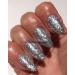 Bluesky Nail Gel Polish Silver Glitter Luxury Silver Chunky Glitter KD32 UV LED Soak Off - Buy Online on GoSupps.com