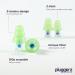 Buy Pluggerz Reusable Earplugs - 2 Pairs (S/M M/L) - Soft & Comfortable Noise Protection - 24 dB Filtering - Professional Home Care - Buy Online on GoSupps.com
