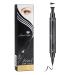 Dual Ended Black Liquid Eyeliner - 2 in 1 Winged Cat Eye Stamp & Felt-tip Eyeliner Pen, Waterproof, Long Lasting and Smudge Proof Eye Makeup Tool for Women by “Linble”