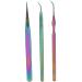 Ocitan 360-Degree Turn Extension Tweezer Set Non-Slip Handles Removable Design Glass Edge for Eyelash Extensions Best for Professionals - Buy Online on GoSupps.com