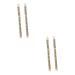 TOVINANNA 4 Pcs Long Lasting Eyebrow Pencils Double Ended Pencil Dark Wooden Eyebrow Chalk Women's Water Proof