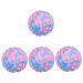 Garneck 4 piece of fitness massage ball Exercise massage ball Massage ball for the lower back Massage ball for shoulder tension Yoga massage ball Massage balls Rolling ball Eva neck myofascial 7x7cmx4pcs colored.