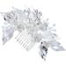 Angoily Wedding Headwear Accessory for Girls Wedding Comb Crystal Decor Hairdressing Side Comb Rhinestones Straight Teeth Comb Bridal Veil Vintage Bride - Buy Online on GoSupps.com