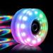 Tanzfrosch 8 Pack Luminous Quad Roller Skate Wheels with Bearings - 82A 32mm x 58mm - Ideal for Double Row Skating and Skateboard - A-Multicolor - Buy Online on GoSupps.com