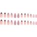 JUSTOTRY 24 Pcs Swirl Stiletto False Nails - Medium Rose French Press on Nails for Women with Nail Glue - Short Almond Stick on Nails for Nail Art - Buy Online on GoSupps.com