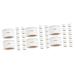 FRCOLOR 150 Pcs Disposable Makeup Tools Adhesive Eyebrow Shaping Positioning Eyebrow Ruler Sticker Make up