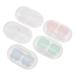 Solustrie 5 sentences Push glasses case contact lenses travel sweet contact cases contact lens container eye care cases contact lens boxes portable container storage box silicone