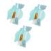 3 Ensembles Kit Bol M langeur Visage Silicone avec Brosse Double-face pour Application Masque et Nettoyage des Pores Outil Multifonction Doux et Portable pour Soins Domicile et Bleu ciel