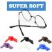 8 Pairs Silicone Anti-Slip Glasses Coatings | Slipproof Replacement Accessories for Metal Thin Sunglasses - Black/Brown - Buy Online on GoSupps.com