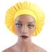 Elastic Wide Band Yellow Sleep Cap for Women | Hair Bonnet Hat for Night Sleeping - Buy Online on GoSupps.com