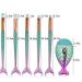 Funfunman 11PCS Makeup Brushes Set - Mermaid Colorful Cosmetic Brushes - Buy Online on GoSupps.com