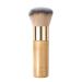 Bronze Tan Self Tanner Brush for Face High Density Vegan Kabuki Foundation Brush Makeup Brush for Blending Liquid Foundation Powder Cream Bronze Self Tanner Application for Flawless Face Make up Brown