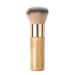 Bronze Tan Self Tanner Brush for Face High Density Vegan Kabuki Foundation Brush Makeup Brush for Blending Liquid Foundation Powder Cream Bronze Self Tanner Application for Flawless Face Make up Brown