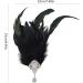 amangul 2in1 Women Feather Rhinestones Hair Hoop&Hairpin Halloween Cosplay Hairband Medieval Style Feather Shape Headbands(B) - Buy Online on GoSupps.com