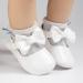 CENCIRILY Baby Girl Mary Jane Shoes | Anti-Slip Soft Sole Princess Flats for 6-12 Months | White Bowknot Wedding Dress Shoes - Buy Online on GoSupps.com