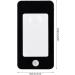 Rectangle Illuminated Magnifier Phone Appearance 4 LED Lights Magnifying Glass Portable Reading Jewelry Loupe Hand Lupa loupes jewelers loupes 100x for weed travel-cases magnifier- with light wireless - Buy Online on GoSupps.com