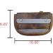 Hide & Drink Durable Leather Reflective Bike Pannier - Bourbon Brown - Buy Online on GoSupps.com