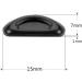 JIHUOO 20 Pairs Self-Adhesive Silicone Nose Pads for Glasses & Sunglasses - Black Eyeglass Comfort & Support - Buy Online on GoSupps.com