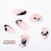 Ghost Press on Nails Short Glossy Virus Fake Nails Almond Cartoon Print - 24Pcs Set (Style G) - Buy Online on GoSupps.com
