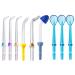 9 Pcs Replacement Tips for Waterpik Water Flosser Oral Irrigator Nozzle Set Includes Classic Tips Periodontal Pocket Tips Orthodontic Tip (#A)