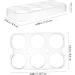 RORPOIR 2pcs Fridge Eggs Egg Holder Refrigerator Kitchen Egg Holder Egg Racks Egg Tray Storage Box No Cover - Buy Online on GoSupps.com
