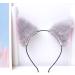 Healeved Plush Ear Hair Cartoon Stuffed Headband Headdress Hair Accessory for Women Girls Party Grey - Buy Online on GoSupps.com