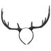 Frcolor Gothic Elk Antler Headband Hairband Christmas Head Boppers Hair Hoop for Women Adult Party Cosplay