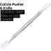 Haryali London Cuticle Pusher - Steady Grip Cuticle Pusher Tool 6 inches - Knife End Cuticle Trimmer and Pusher for Safe and Precise Cuticle Removal - Unisex - Buy Online on GoSupps.com