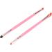 2Pcs Double End Eye Shadow Brush Pink Skin Friendly Effortless Makeup Minimal Waste Eye Makeup Brushes - Buy Online on GoSupps.com