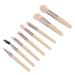 Eyeshadow Brush Makeup Brushes Set Professional Fluffy Grip Powder 8 Pieces for Women for Daily Makeup Ivory