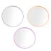 Frcolor 24 Pieces Compact Round Mirror Mini Pocket Mirror Looking Glass Makeup Tools (Random Color and Pattern)