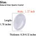 Clear Quartz Worry Stone - Healing Crystal for Anxiety Relief & Meditation - Buy Online on GoSupps.com