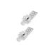 All We Are AWA Logo Pav Stud Earring (Silver Tone/Crystal)