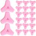 Beavorty 20 pair of anti-slip glasses ear handles hook comfortable silicone glasses iron-end sleeve holders glasses sunglasses glasses glasses accessories black pink