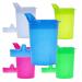 Horn Medical 5 Colorful Sets Adult Drinking Aids 250ml Sippy Cup PLUS 5 Lids for Liquids & 5 Lids for Porridge/Mush