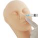 Liruipengbj Study model Praxistraining Head injection model silicone-head-facial-facial window doll training pad for nurse medical students teaching needs
